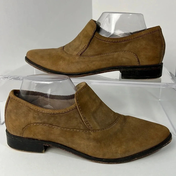 Free People Brady Pointed Toe Slip-On Loafer Size 38.5 - US 8.5 Leather Shooties - Picture 2 of 16